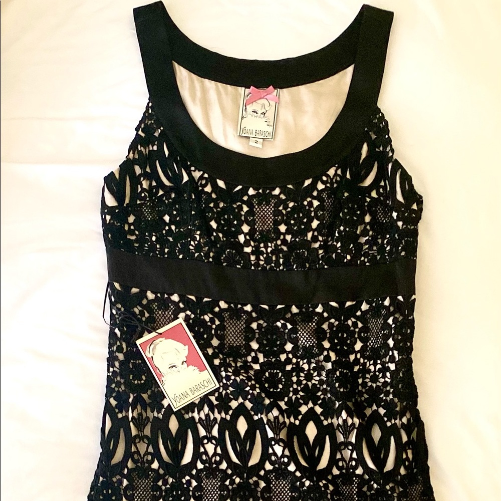 Yoana Baraschi Lace Cocktail Dress NWT